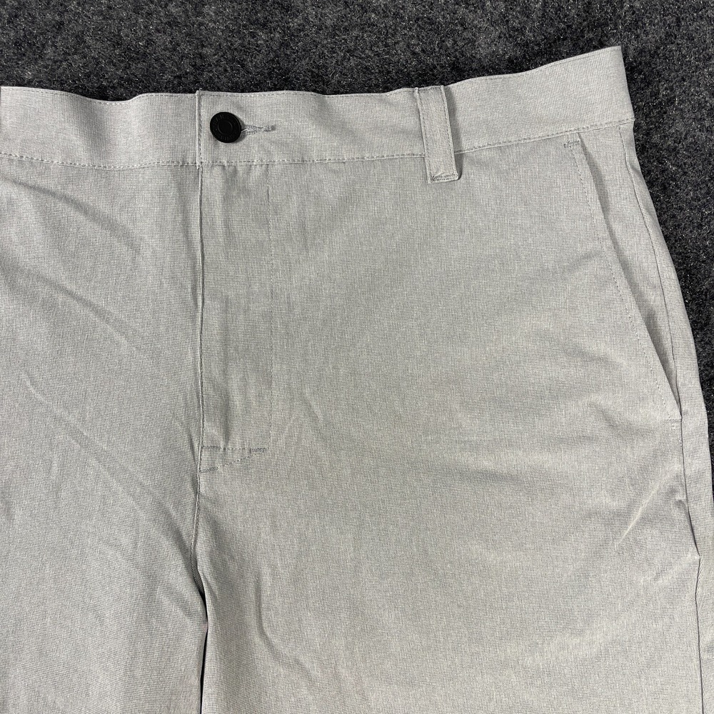 Banana Republic Shorts Mens 40 Gray Stretch Elastic Waist Flat Front Casual - Picture 2 of 12